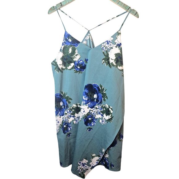 Intimately Free People Cascades Floral Halter Mini Slip Assymetrical Dress, M - Picture 4 of 10